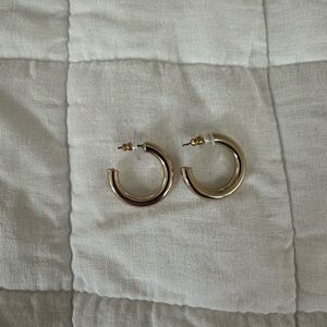 Elegant J. Crew Gold Hoop Earrings